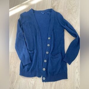 Gap Navy Button Up Cardigan - Women’s Size M